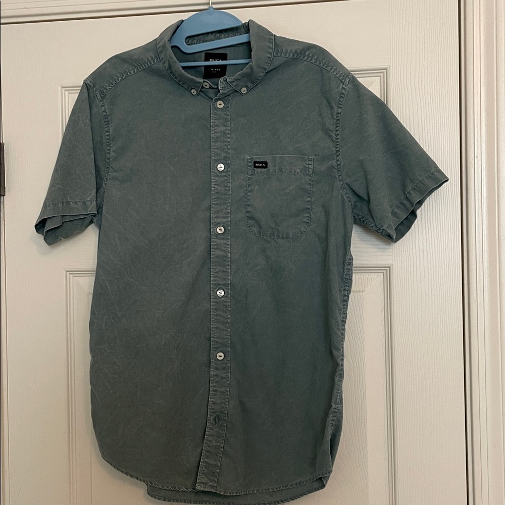 RVCA Men's Casual Button Down Shirt